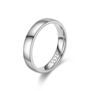 925 sterling silver flat band ring by ESSPOL